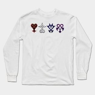 All Kingdom Hearts Enemies Unite (Without Quote) Long Sleeve T-Shirt